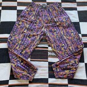 Vintage Infinity Parachute Body Builder Pants. Large. USA. Rare. Abstract Print.